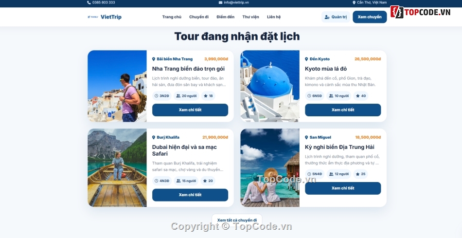 Website du lịch,Website quản lý,Manager